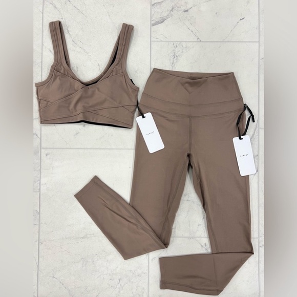 NWT Varley Let’s Move Bra Top and Super High Rise Leggings Tights TWO PIECE SET - Picture 16 of 17